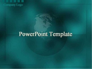 蓝色地球素材经济ppt模板