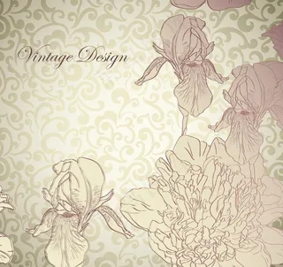 欧式花纹背景图片