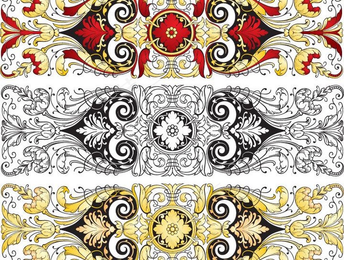 欧式花纹图片