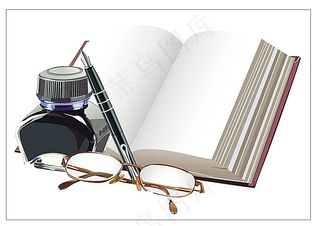 钢笔与书本