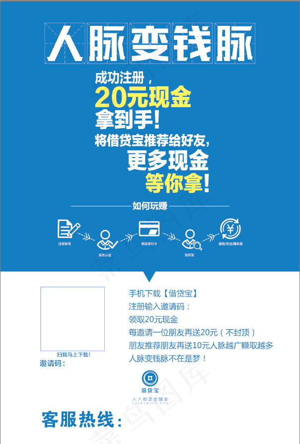 借贷宝彩页psd模版下载