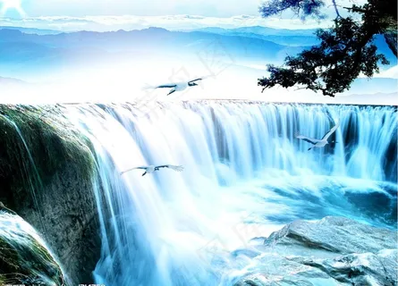瀑布图片