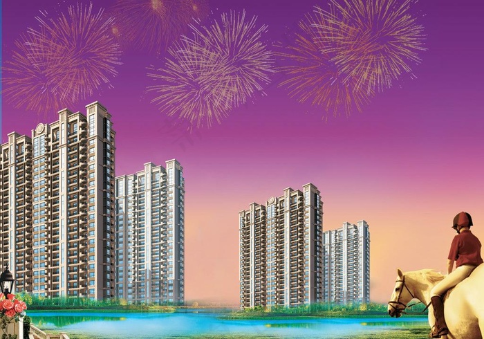 房地产广告模板下载图片(3780X2862(DPI:300))psd模版下载