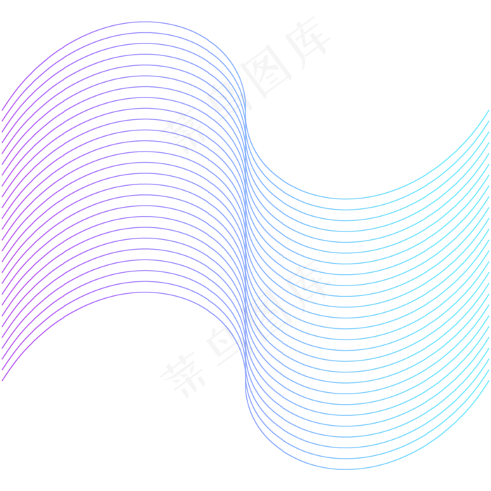 科技感渐变曲线线条科技感渐变曲线线条