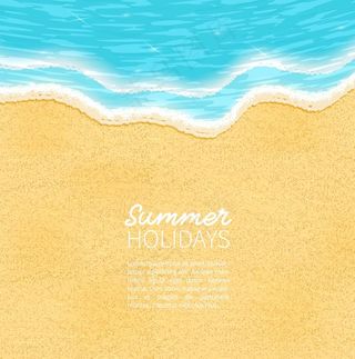 大海和沙滩背景底纹