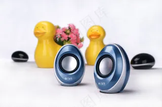 鸭蛋音箱创意摄影图片