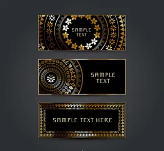 优雅底纹花纹卡片设计