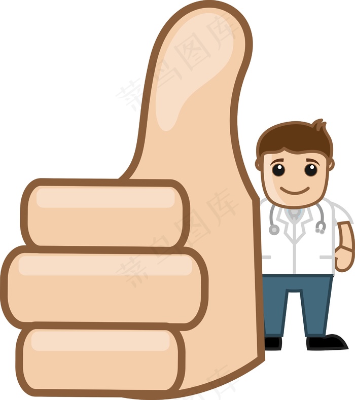 大拇指医生办公室的卡通人物