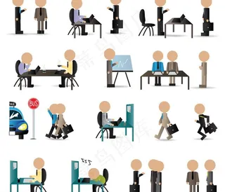 商务人物造型图片