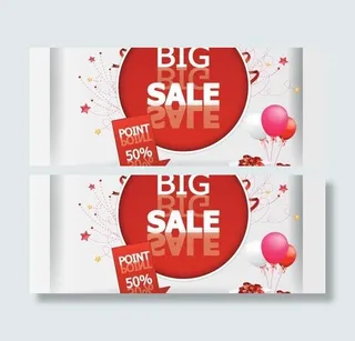 展示场景打折促销海报矢量素材