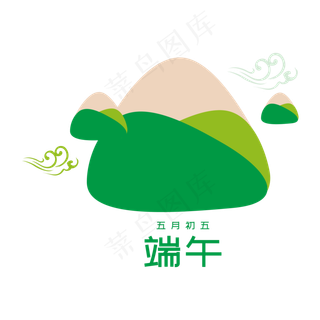 端午节粽子小清新绿色设计端午节粽子小清新绿色设计,免抠元素