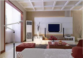 白色现代简约客厅