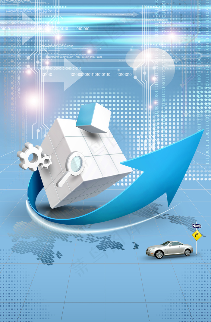 商务科技海报背景