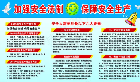 安全月展板图片