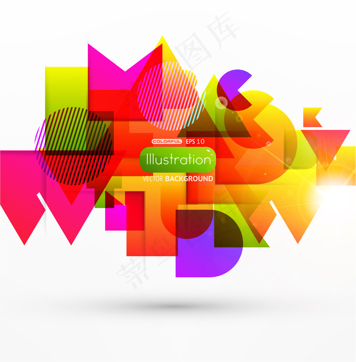 黄色背景矢量图