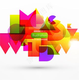 黄色背景矢量图