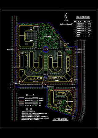 某市场整体绿化规划图