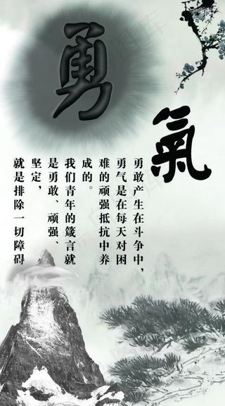 文化墙 勇气图片