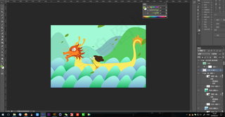 端午节龙舟手绘插画装饰画节日背景素...