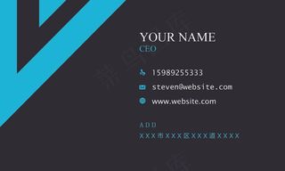 高档名片psd源文件下载