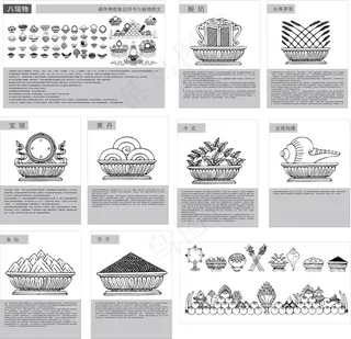 藏传佛教的符号和228瑞士材料载体...
