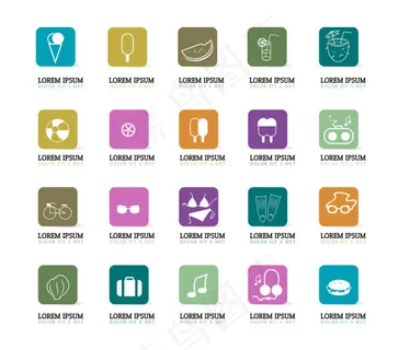 简约图标矢量图