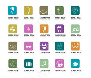 简约图标矢量图