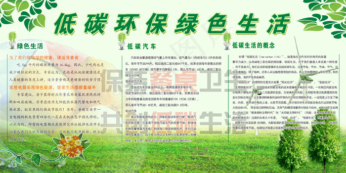 环境保护宣传栏(6803X3402(DPI:72))psd模版下载