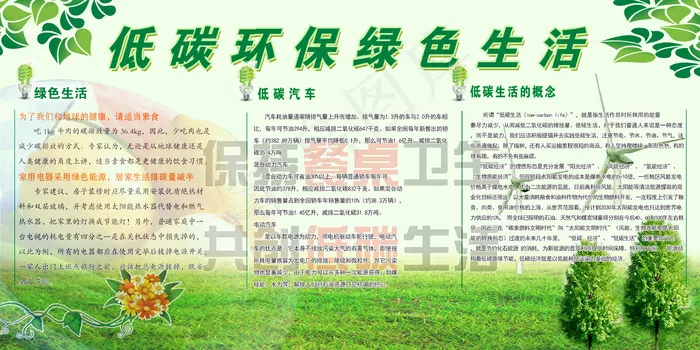 环境保护宣传栏(6803X3402(DPI:72))psd模版下载