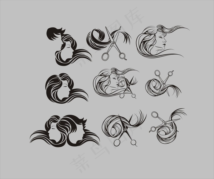 美发矢量图