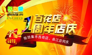 周年庆促销展板