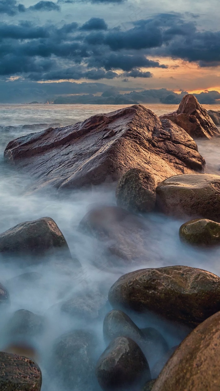 礁石高清摄影图片