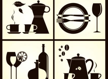 西方器物01矢量剪影