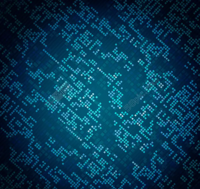 蓝色科技方格