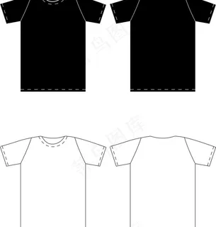 t恤模板图片