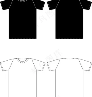 t恤模板图片