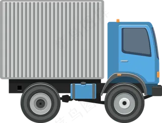 货车卡车图片免抠png透明图层素材