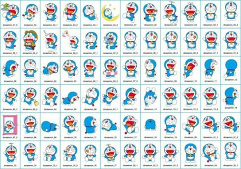 哆啦A梦卡通插画矢量图形