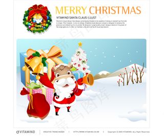 圣诞节 节日动物 矢量 AI_08