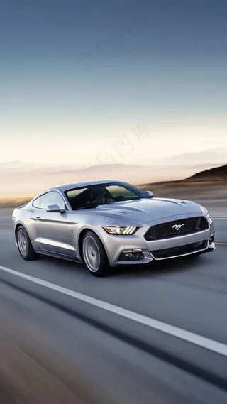 疾驰的跑车高清摄影图片