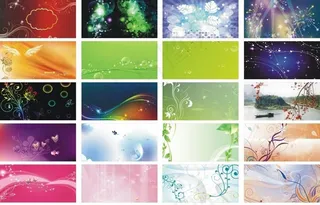 梦幻花纹花朵背景矢量素材