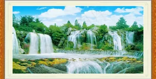 中堂风景画图片