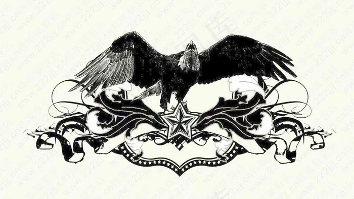 枝上秃鹰图片cdr矢量模版下载