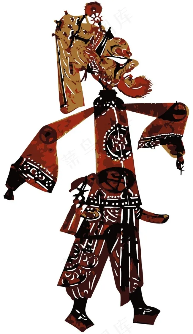 皮影矢量素材ai矢量模版下载