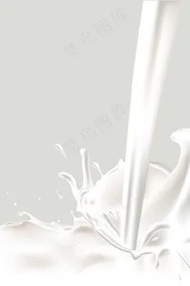 矢量美食牛奶草原高清背景