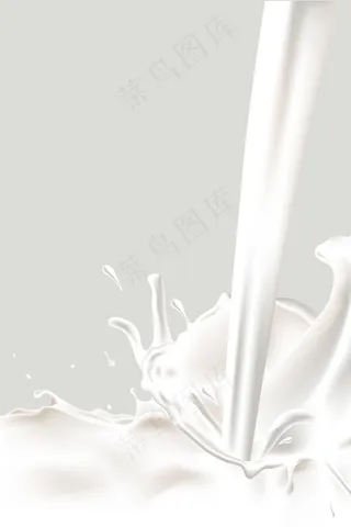 矢量美食牛奶草原高清背景