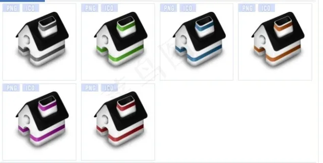 卡通房子桌面图标下载