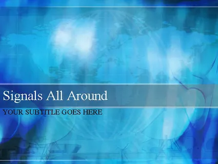 漂亮地球背景PPT模板