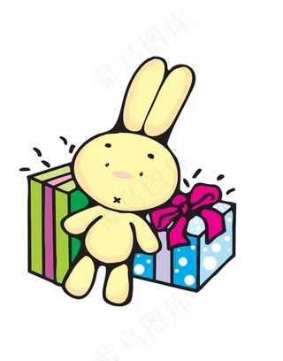 卡通动物卡通图案兔子