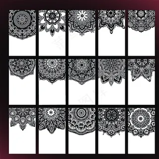 古典花纹名片设计图片